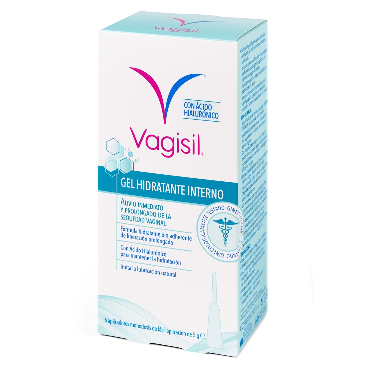 Vagisil íntima gel hidratante interno 6ud x 5g Imagen de Vagisil íntima gel hidratante interno 6ud x 5g