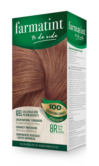 Farmatint 8r rubio claro cobrizo 130 ml Imagen de Farmatint 8r rubio claro cobrizo 130 ml