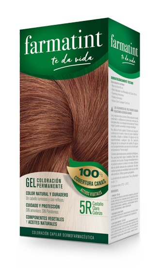 Farmatint 5r castaño claro cobrizo 130ml Imagen de Farmatint 5r castaño claro cobrizo 130ml