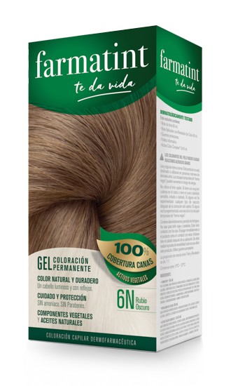 Farmatint 6n rubio oscuro 130ml. Imagen de Farmatint 6n rubio oscuro 130ml.