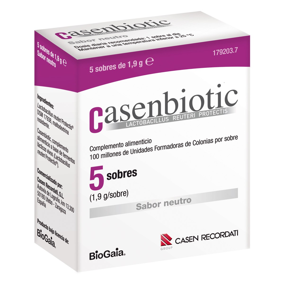 Casenbiotic 5 sobres Imagen de Casenbiotic 5 sobres