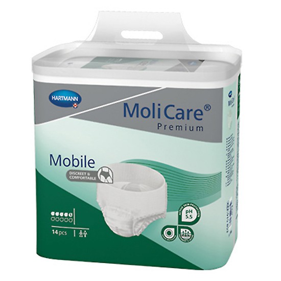 Molicare Premium Mobile 5 gotas Talla M 14u Imagen de Molicare Premium Mobile 5 gotas Talla M 14u