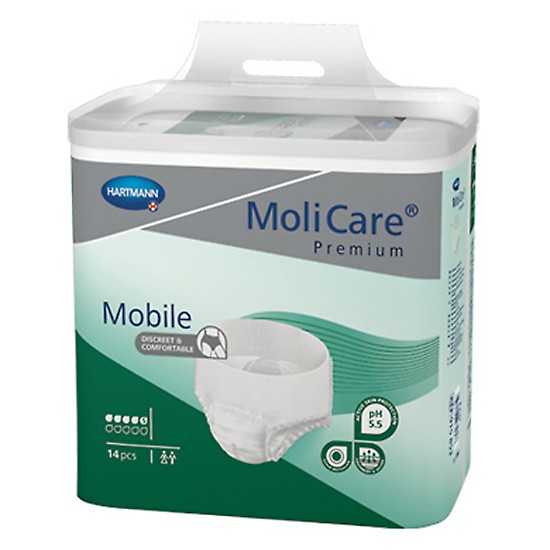 Molicare Premium Mobile 5 gotas Talla L 14u Imagen de Molicare Premium Mobile 5 gotas Talla L 14u