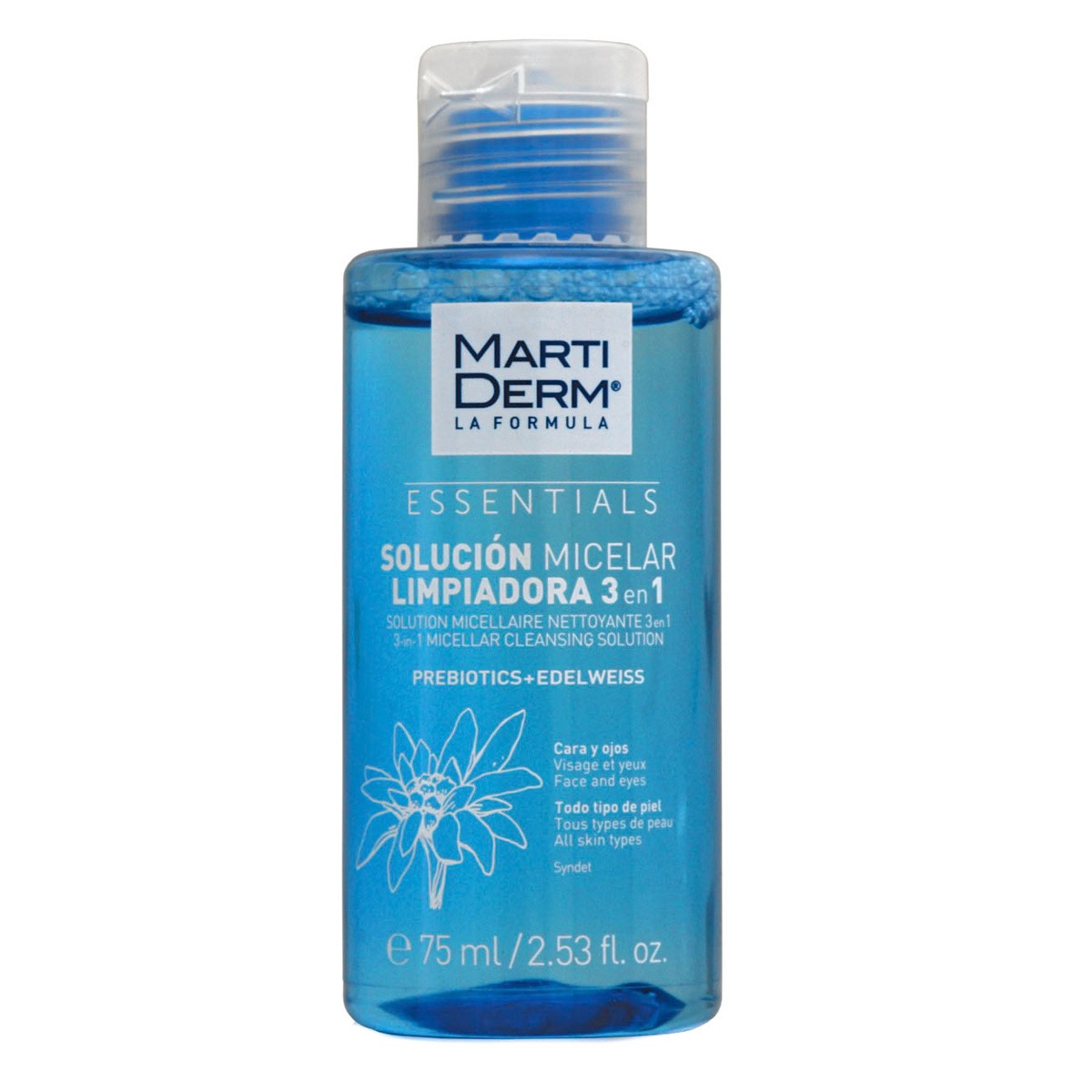 MartiDerm Essentials Solución Micelar Limpiadora 3 en 1 - 75 ml Imagen de MartiDerm Essentials Solución Micelar Limpiadora 3 en 1 - 75 ml