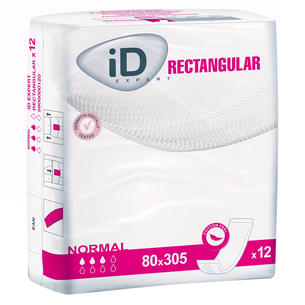 ID Expert Rectangular compresas normal 30,5x8cm 12u Imagen de ID Expert Rectangular compresas normal 30,5x8cm 12u