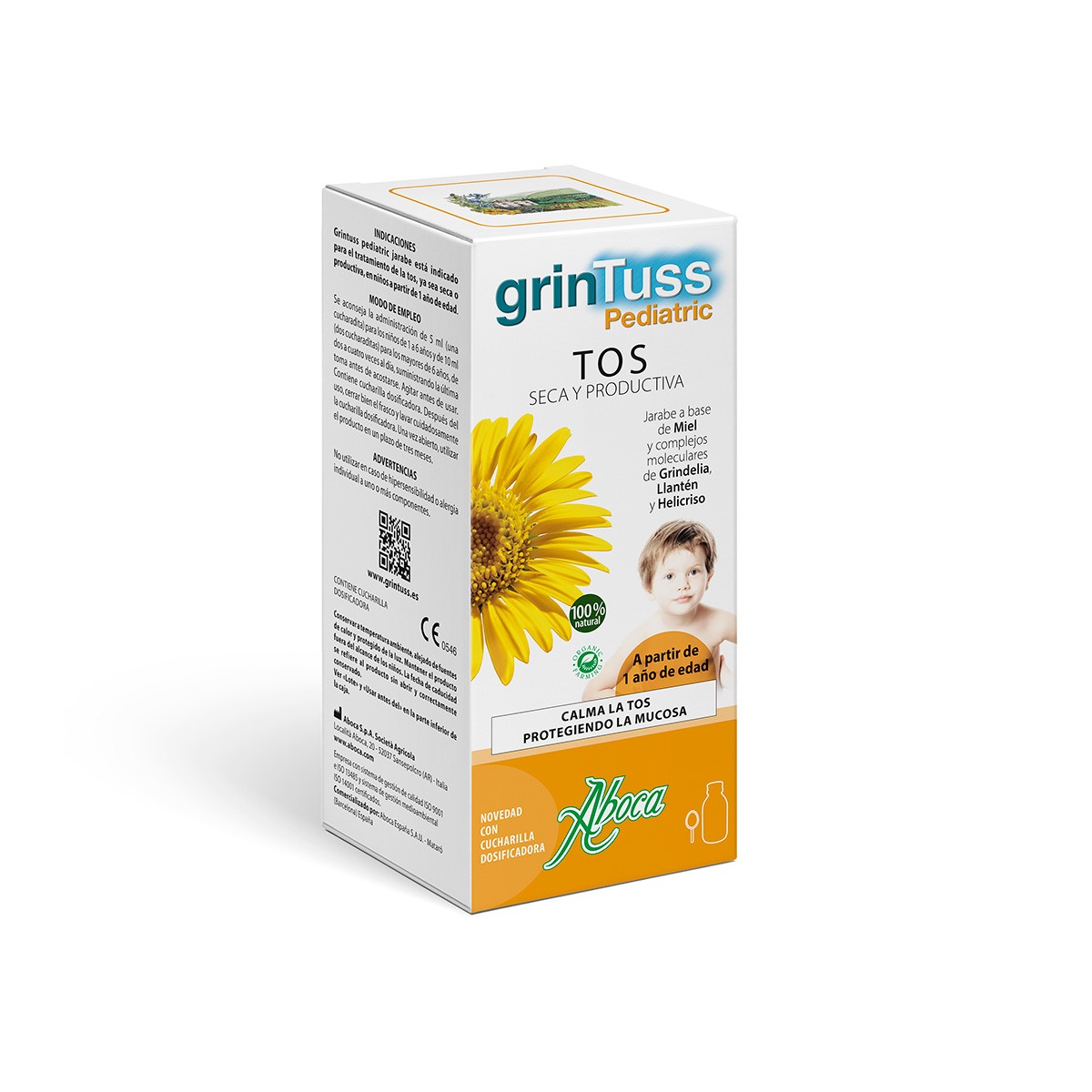 Aboca grintuss poliresin jarabe tos pediatric 180 ml Imagen de Aboca grintuss poliresin jarabe tos pediatric 180 ml