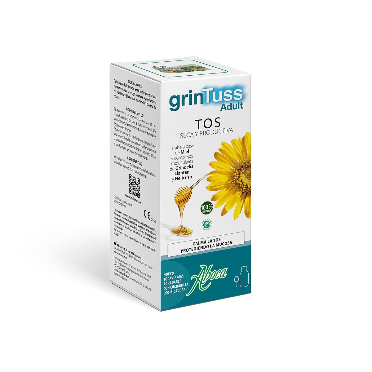 Aboca grintuss jarabe tos adultos 180 ml Imagen de Aboca grintuss jarabe tos adultos 180 ml