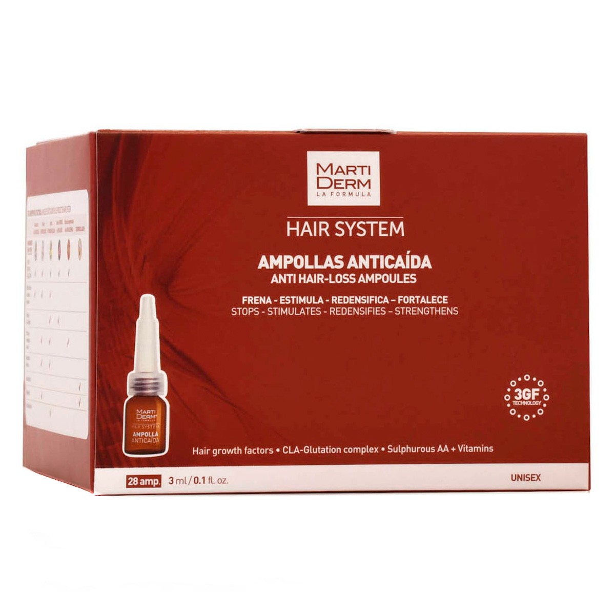 MartiDerm Hair System Tratamiento Anticaída 28 ampollas Imagen de MartiDerm Hair System Tratamiento Anticaída 28 ampollas