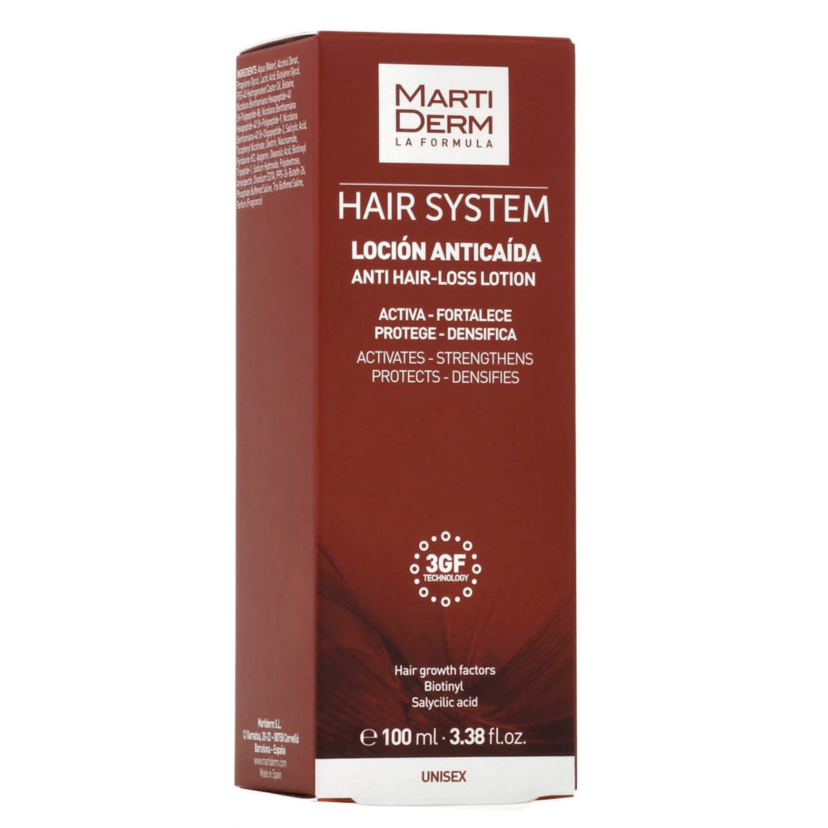 MartiDerm Hair System Loción Anticaída 100 ml Imagen de MartiDerm Hair System Loción Anticaída 100 ml