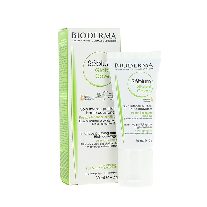 Bioderma Sebium global cover crema color 30ml Imagen de Bioderma Sebium global cover crema color 30ml