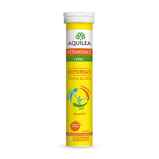 Aquilea Vitamina C y zinc 15 comprimidos Imagen de Aquilea Vitamina C y zinc 15 comprimidos