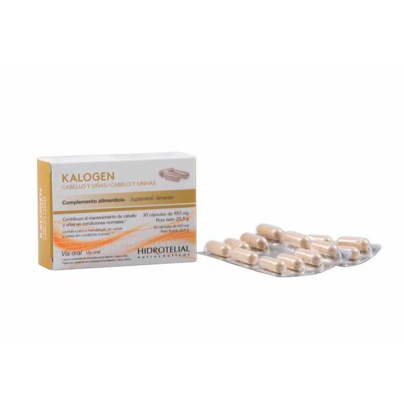 Hidrotelial kalogen cabello y uñas 30 cápsulas Imagen de Hidrotelial kalogen cabello y uñas 30 cápsulas