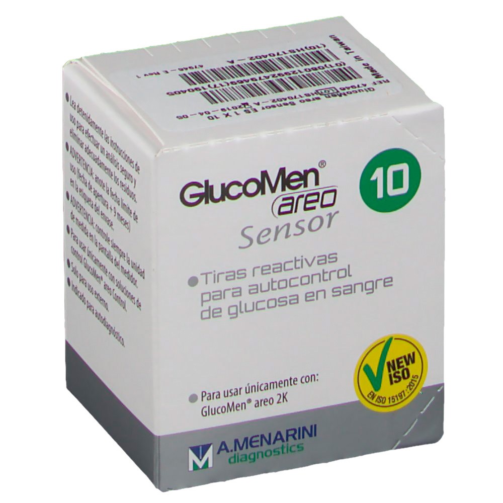 Glucomen areo sensor glucosa 10 tiras Imagen de Glucomen areo sensor glucosa 10 tiras