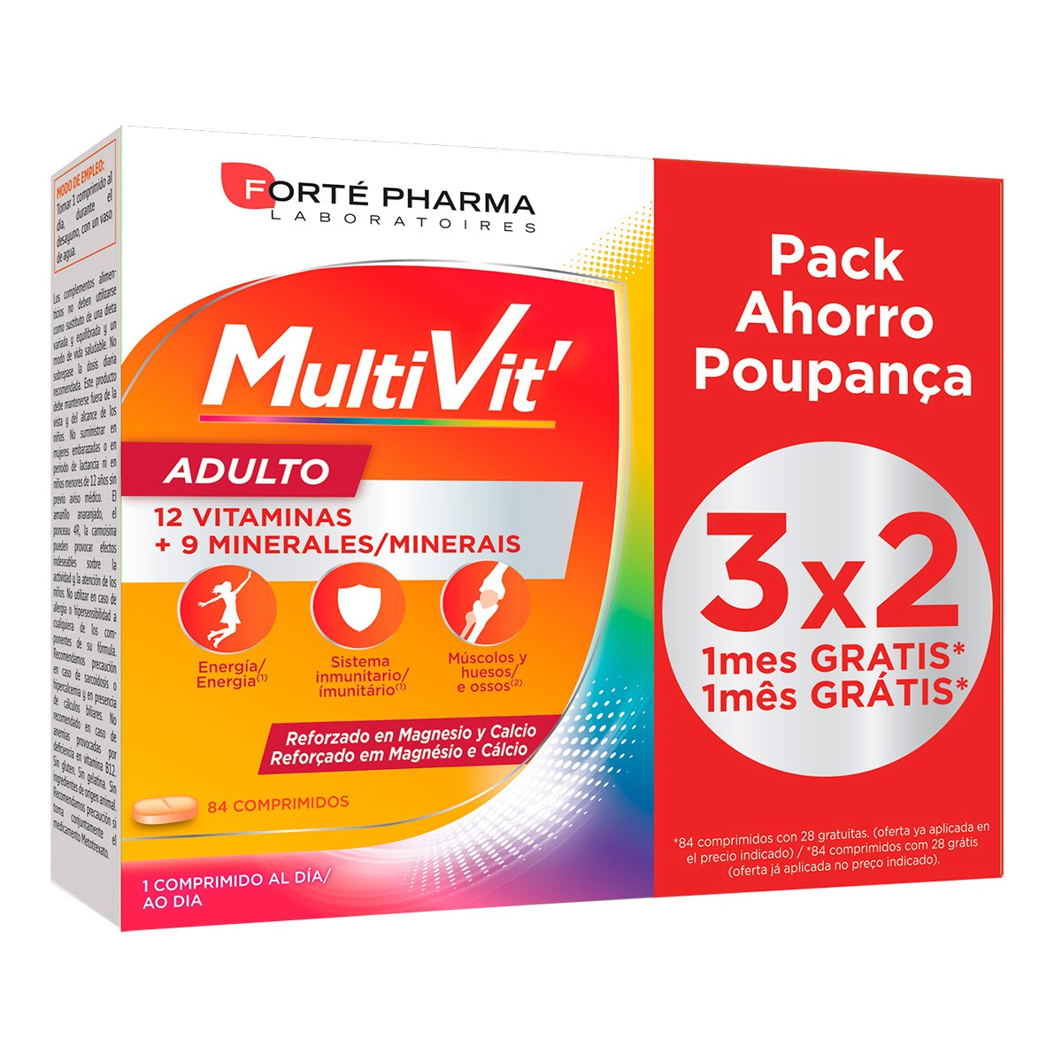 Forte pharma energy multivit adulto 84 comprimidos Imagen de Forte pharma energy multivit adulto 84 comprimidos