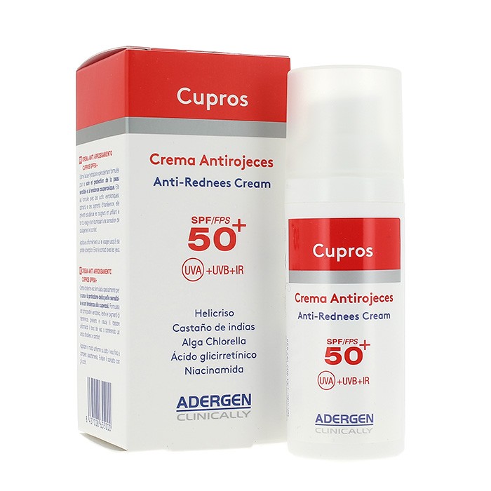 Adergen cupros antirojeces spf50+ 50ml Imagen de Adergen cupros antirojeces spf50+ 50ml