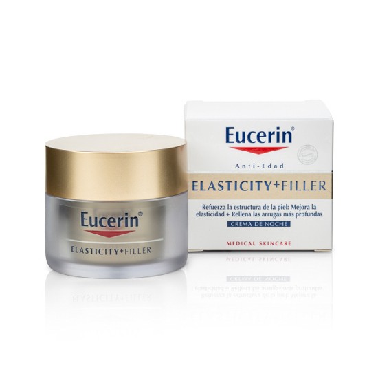 Eucerin hyaluron filler +elasticity noche 50ml Imagen de Eucerin hyaluron filler +elasticity noche 50ml