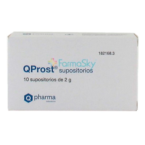 Qprost 10 supositorios Imagen de Qprost 10 supositorios
