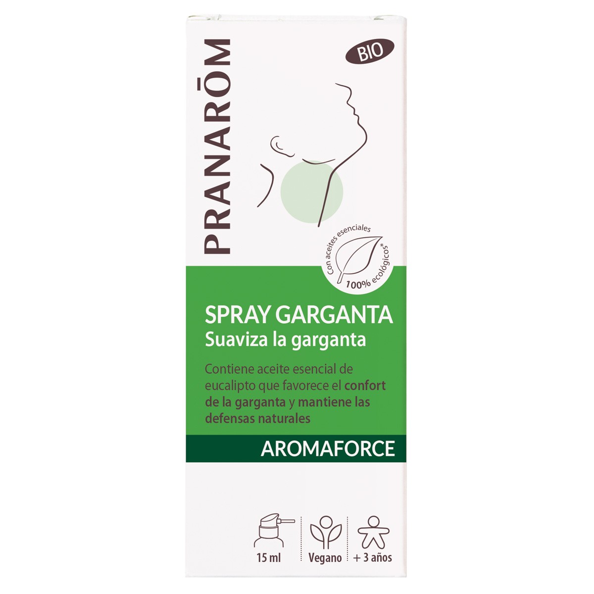 Pranarom Aromaforce garganta spray bio 15ml
Imagen de Pranarom Aromaforce garganta spray bio 15ml