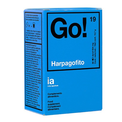 Interapothek go! (harpagofito) 30 cápsulas Imagen de Interapothek go! (harpagofito) 30 cápsulas