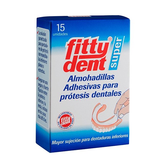 FITTYDENT ALMOHADILLAS ADHESIVAS 15 UDS Imagen de FITTYDENT ALMOHADILLAS ADHESIVAS 15 UDS