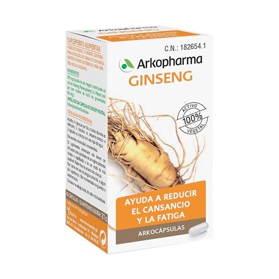 Arkopharma ginseng bio 45 capsulas Imagen de Arkopharma ginseng bio 45 capsulas