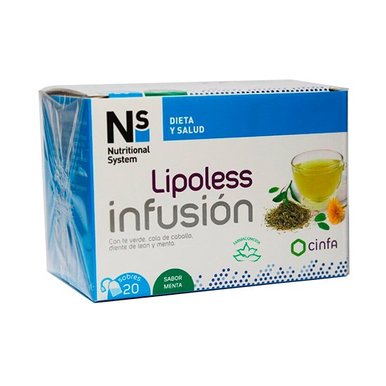 N+S lipoless infusión 20 sobres menta Imagen de N+S lipoless infusión 20 sobres menta