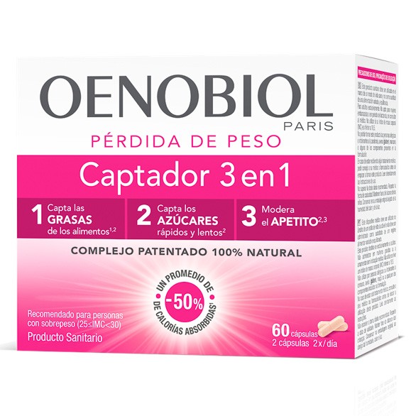 Oenobiol captador 3 en 1 60 cápsulas Imagen de Oenobiol captador 3 en 1 60 cápsulas
