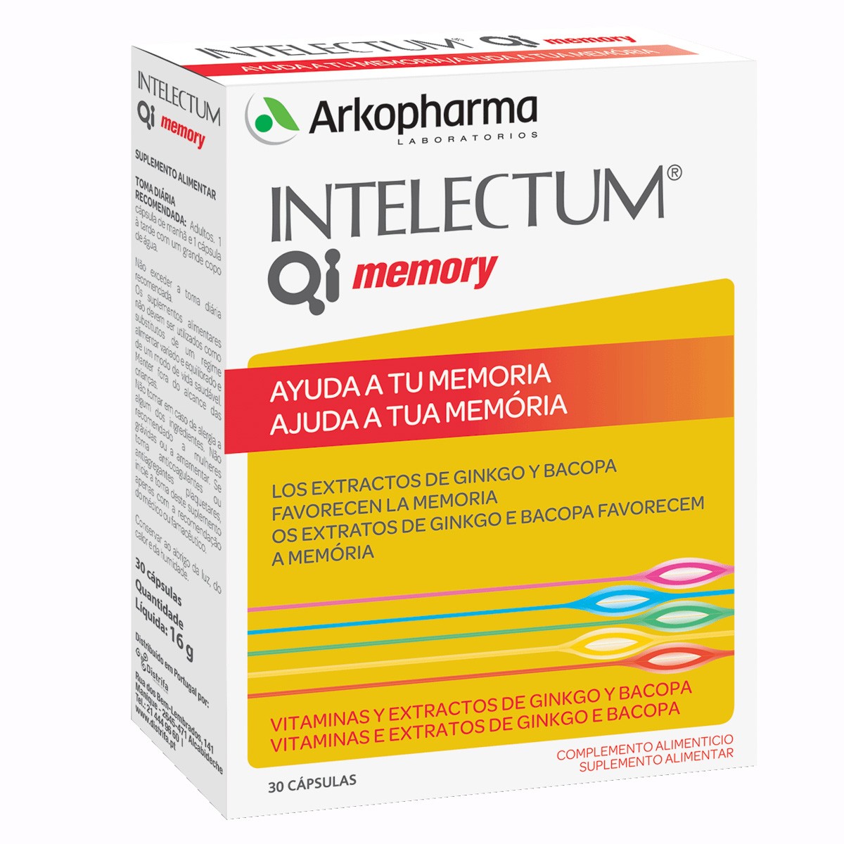 Arkopharma Intelectum Memory complemento 30 cápsulas Imagen de Arkopharma Intelectum Memory complemento 30 cápsulas