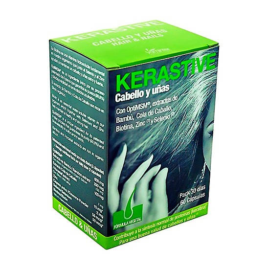 Kerastive cabello y uñas f vegetal 60 cápsulas Imagen de Kerastive cabello y uñas f vegetal 60 cápsulas