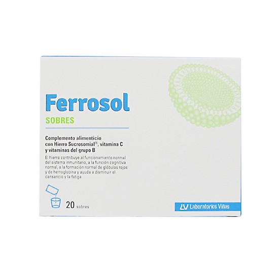FERROSOL 20 SOBRES Imagen de FERROSOL 20 SOBRES