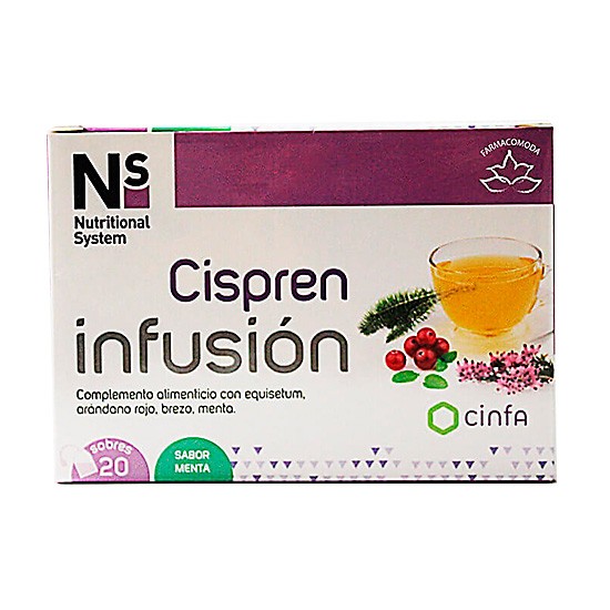 N+S cispren infusión sabor menta 20 sobres Imagen de N+S cispren infusión sabor menta 20 sobres