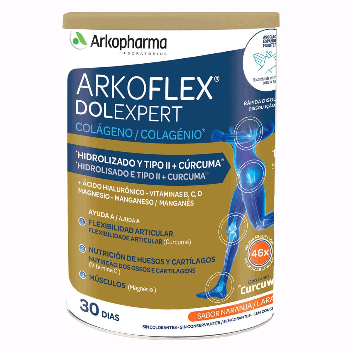 Arkoflex colágeno Sport naranja 390g Imagen de Arkoflex colágeno Sport naranja 390g
