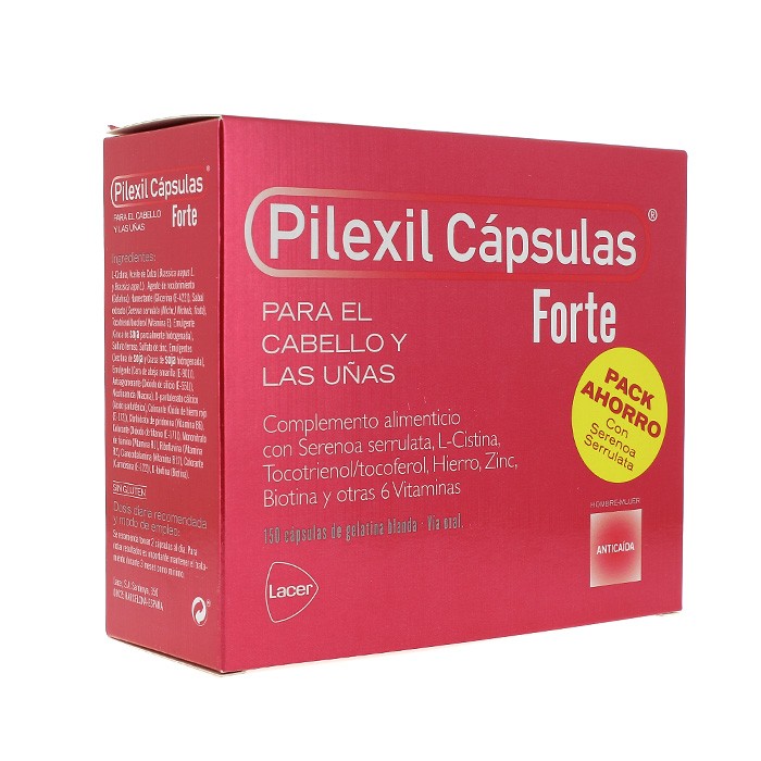 PILEXIL ANTICAIDA FORTE 150 CAPSULAS Imagen de PILEXIL ANTICAIDA FORTE 150 CAPSULAS