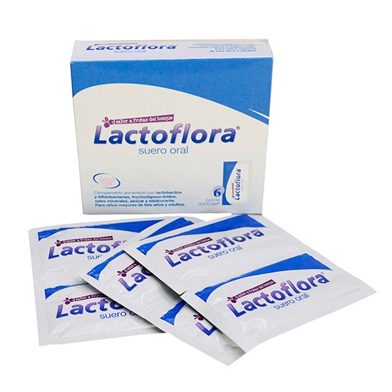 Lactoflora suero oral 6 sobres Imagen de Lactoflora suero oral 6 sobres