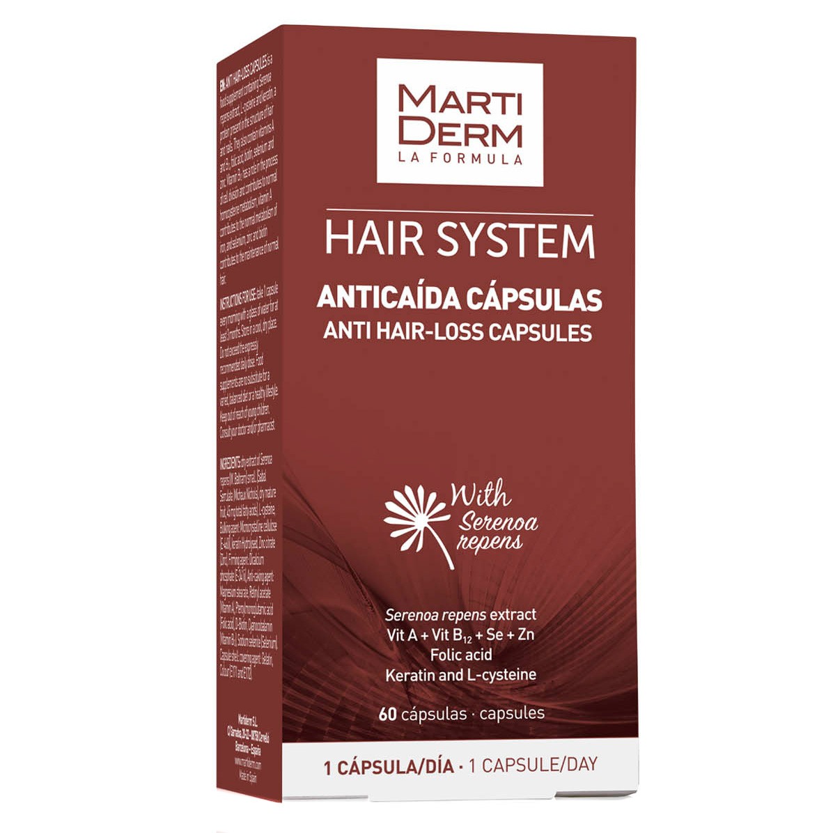 MartiDerm Hair System Tratamiento Anticaída 60 cápsulas Imagen de MartiDerm Hair System Tratamiento Anticaída 60 cápsulas