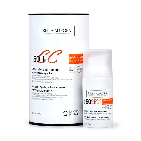 Bella Aurora color 50+ p/sensible 50ml Imagen de Bella Aurora color 50+ p/sensible 50ml