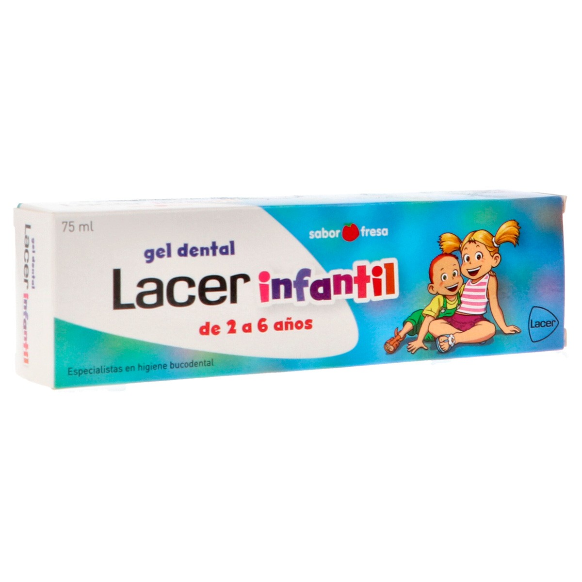 Lacer Gel dental infantil fresa 75ml Imagen de Lacer Gel dental infantil fresa 75ml
