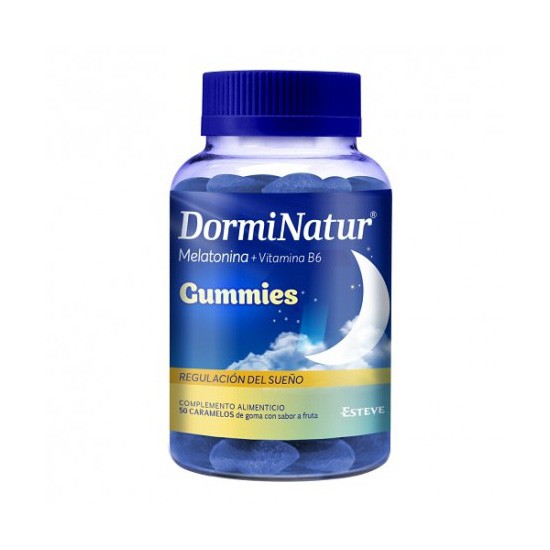 Dorminatur Gummies Melatonina, Pasiflora y Gaba 50 gummies Imagen de Dorminatur Gummies Melatonina, Pasiflora y Gaba 50 gummies