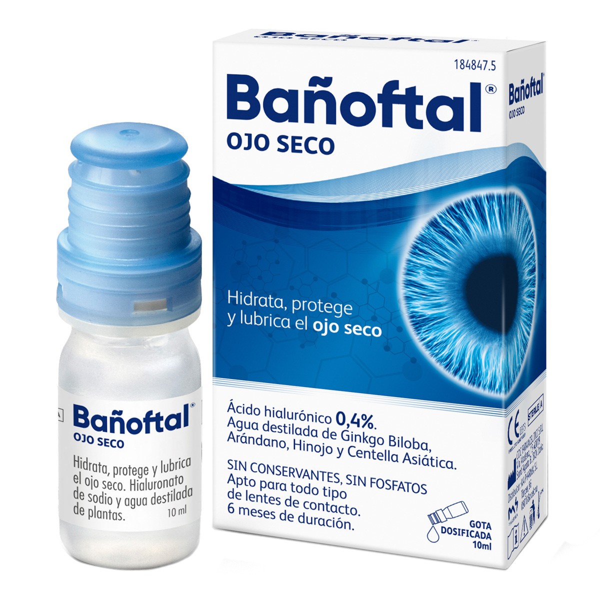 Bañoftal ojo seco multidosis 0,4% 10ml Imagen de Bañoftal ojo seco multidosis 0,4% 10ml