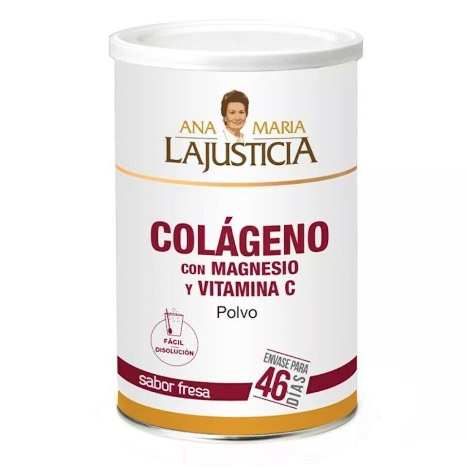 Ana María la Justicia colágeno c/mg vit c 350g fresa Imagen de Ana María la Justicia colágeno c/mg vit c 350g fresa