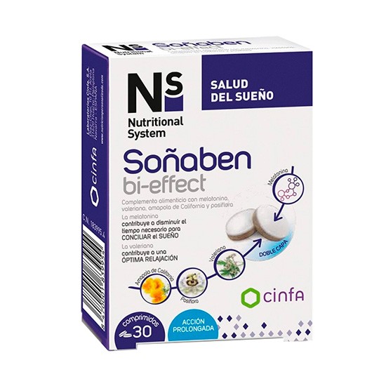 N+S soñaben bi-effect 30 comprimidos Imagen de N+S soñaben bi-effect 30 comprimidos