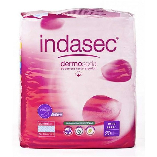 Indasec dermoseda extra 20 compresas Imagen de Indasec dermoseda extra 20 compresas