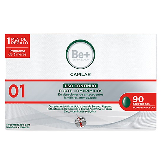 BE+ CAPILAR CAIDA CONTINUA FORTE 90 COMP Imagen de BE+ CAPILAR CAIDA CONTINUA FORTE 90 COMP