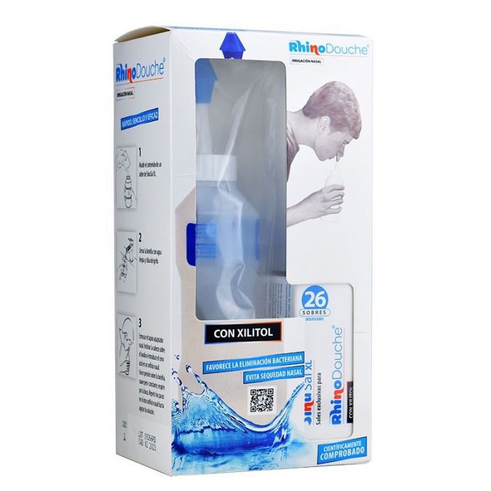 Rhinodouche pack 500+sinusal sobres Imagen de Rhinodouche pack 500+sinusal sobres