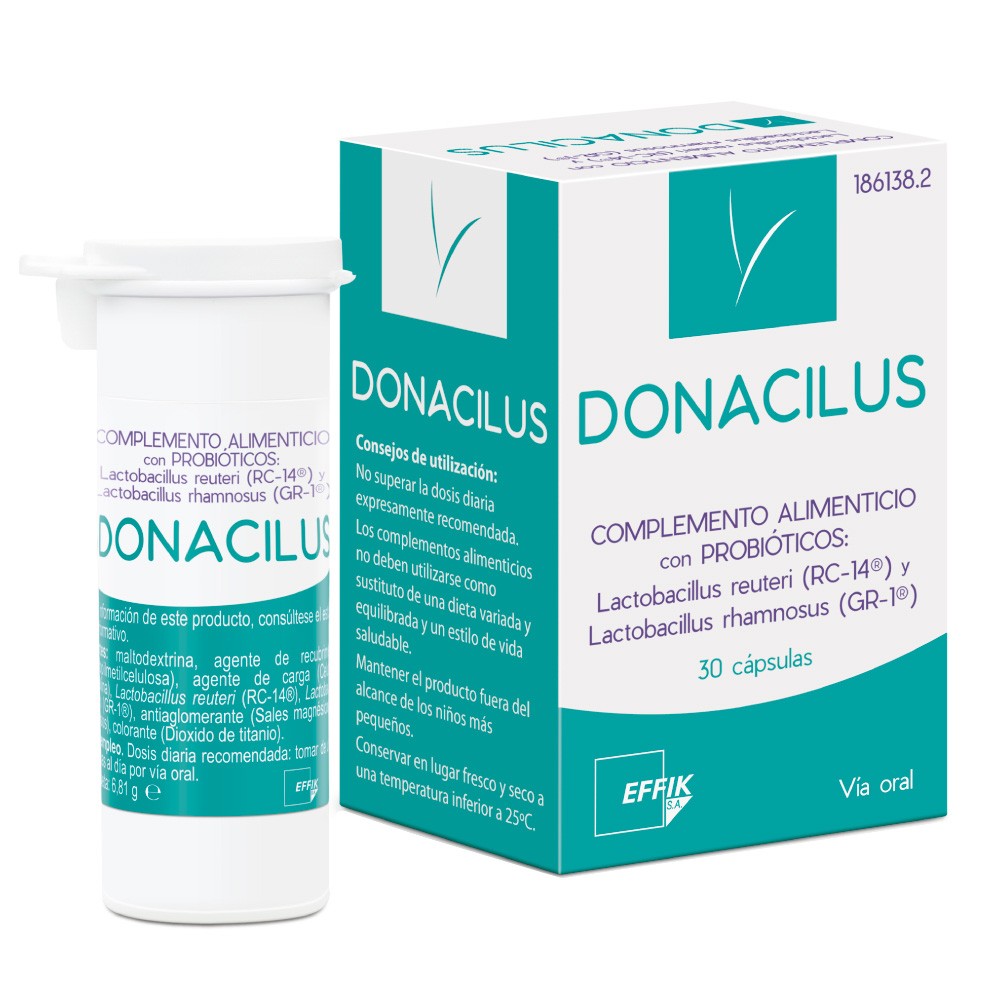 Donacilus microbiota vaginal 30 cápsulas Imagen de Donacilus microbiota vaginal 30 cápsulas
