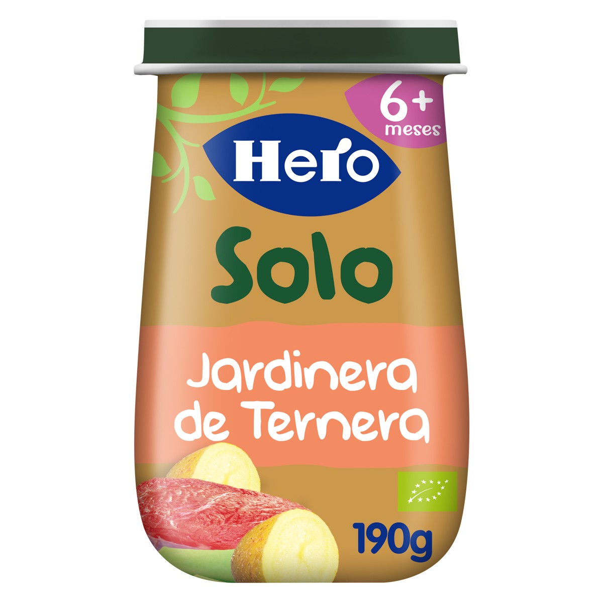 Imagen de Hero Baby Solo ecológico jardinera de ternera 190g