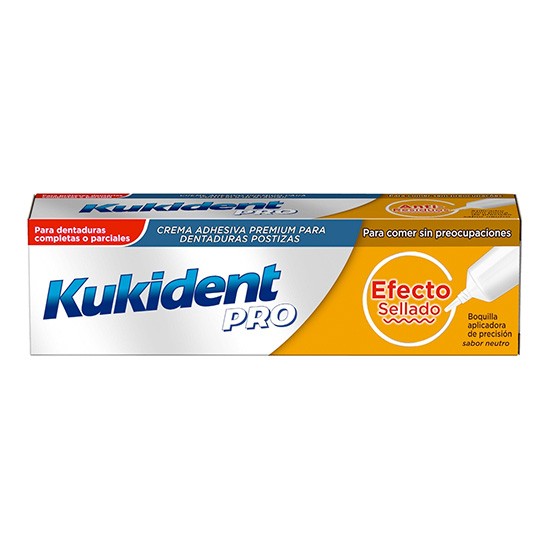 Kukident Pro Plus crema adhesiva prótesis sin sabor 57g Imagen de Kukident Pro Plus crema adhesiva prótesis sin sabor 57g
