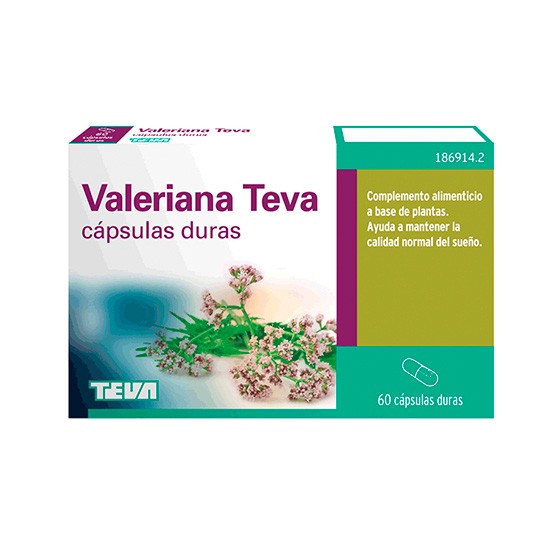 Valeriana teva 200 mg 60 cápsulas Imagen de Valeriana teva 200 mg 60 cápsulas