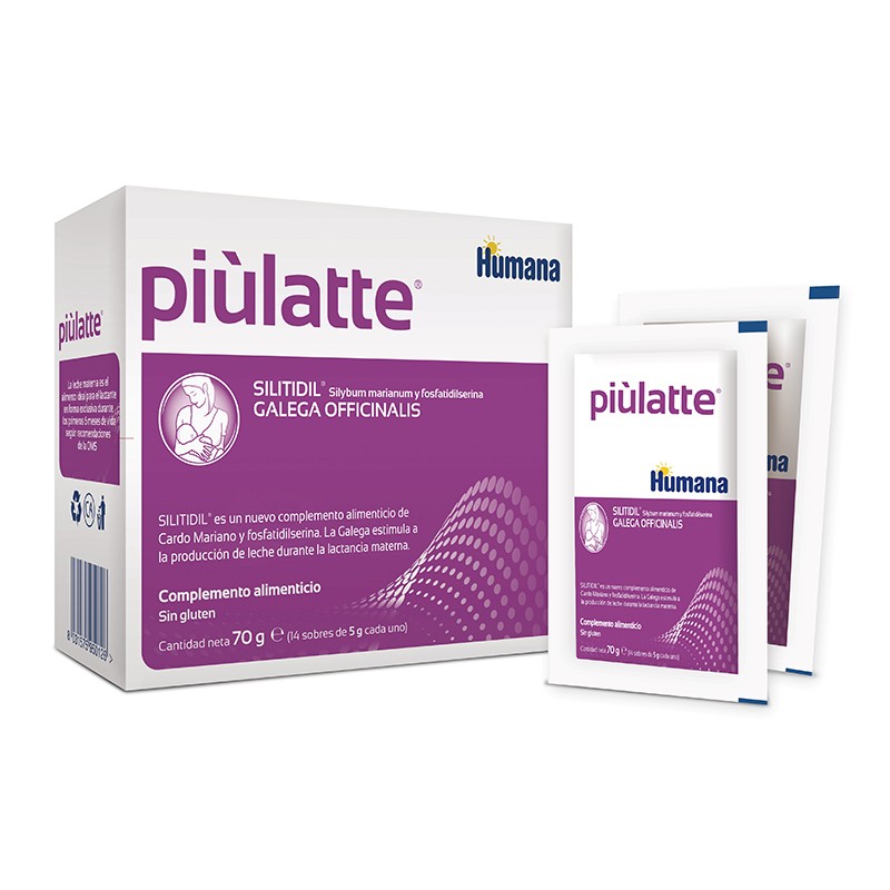 Humana Piulatte 14 sobres 5gr. Imagen de Humana Piulatte 14 sobres 5gr.