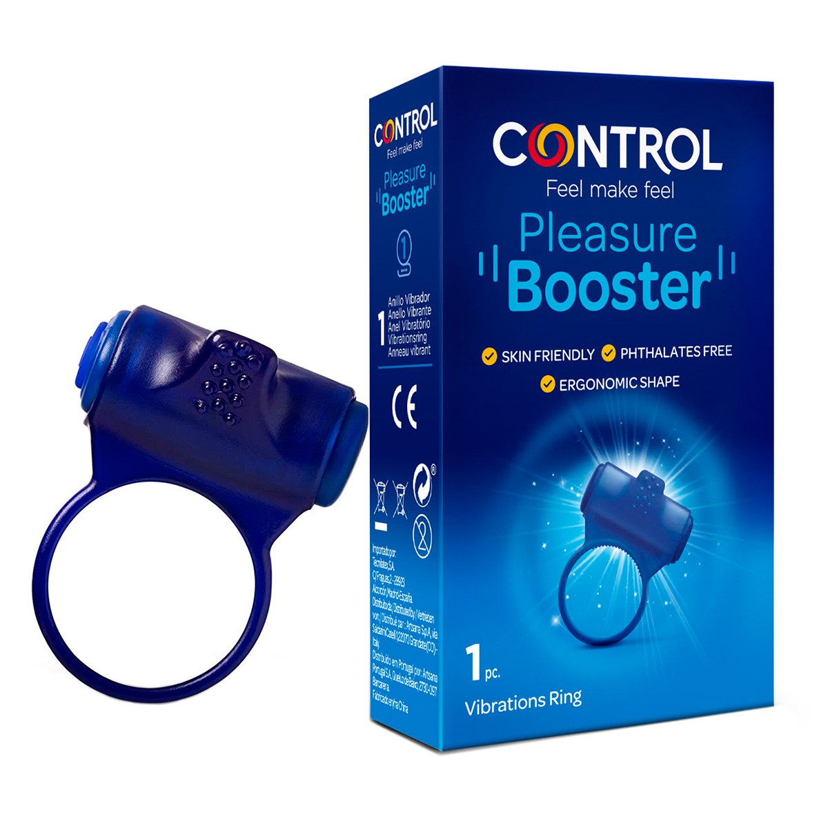 Control Pleasure anillo vibrador booster Imagen de Control Pleasure anillo vibrador booster